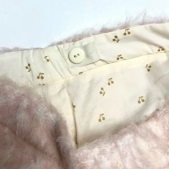 Bonpoint Girls' Fuzzy Mini Skirt Pink Wool Blend size 10 - Picture 6 of 9